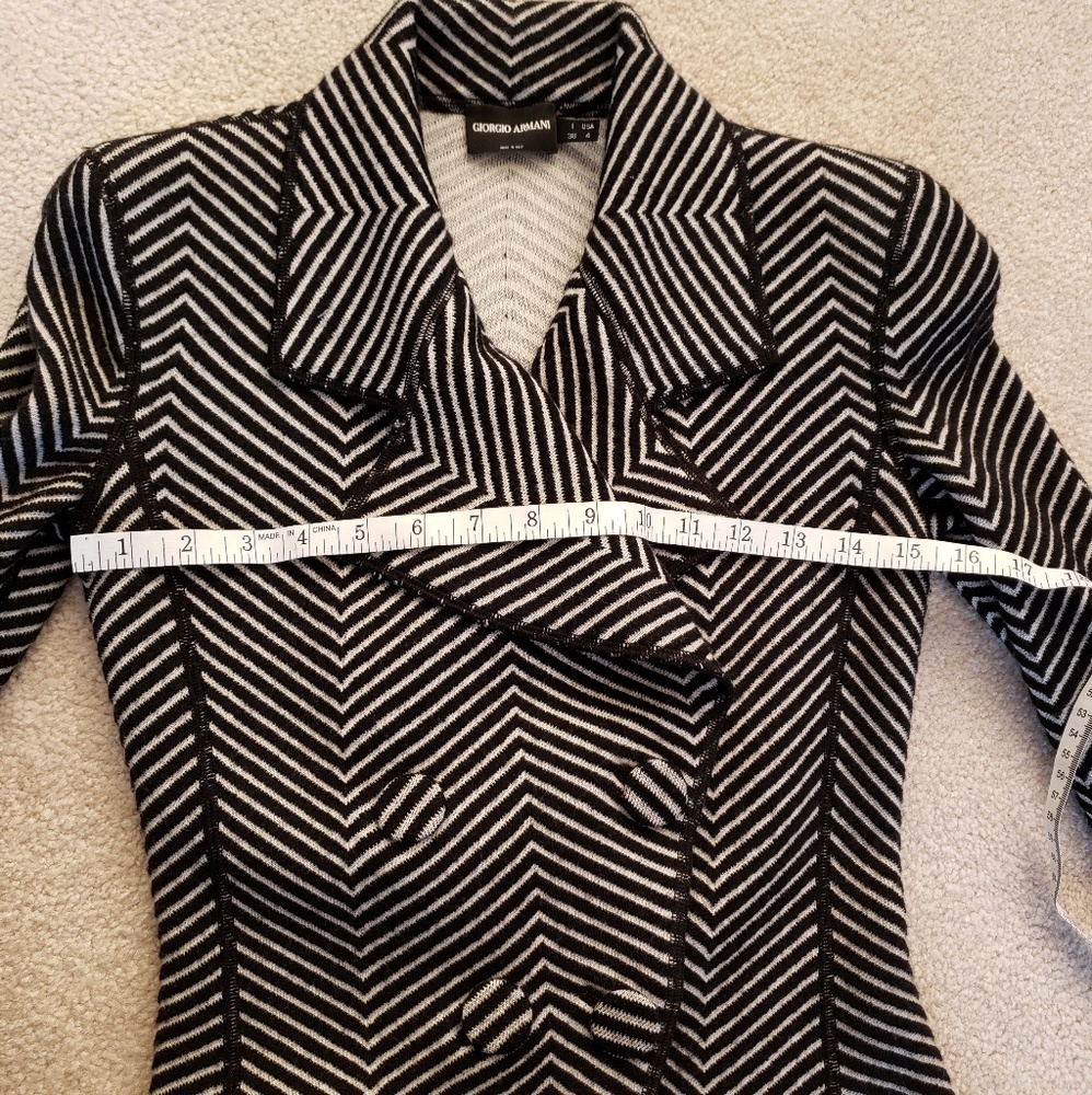 ARMANI Designer collection knit jacket S - Picture 5 of 8